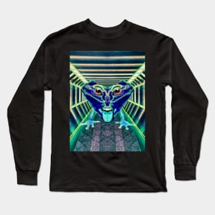 Two faces frog alien Long Sleeve T-Shirt